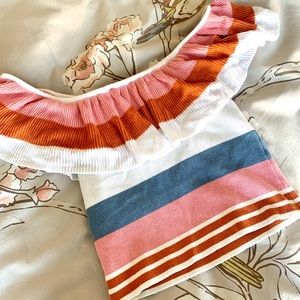 Forever 21 Multicolor Ruffle Top